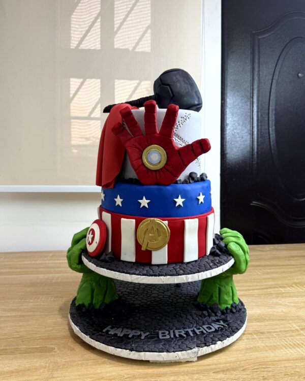 Avengers Fondant Cake