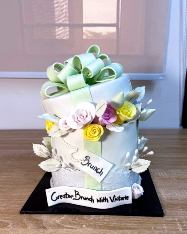 Fondant Flower Themed Cake