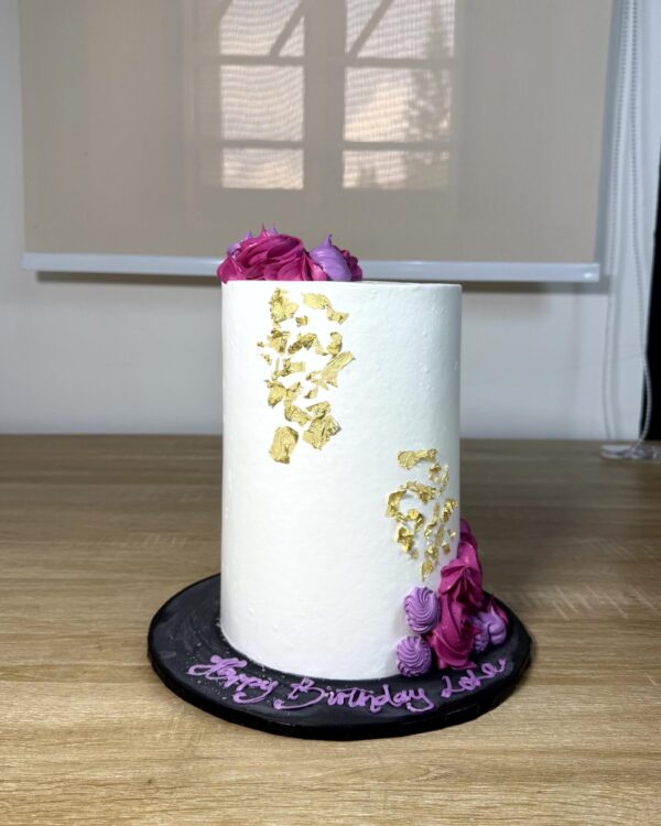 Gold Patterned Cake