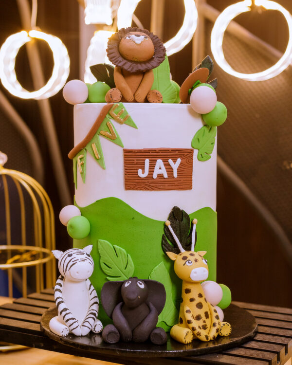 Kids wild themed cake